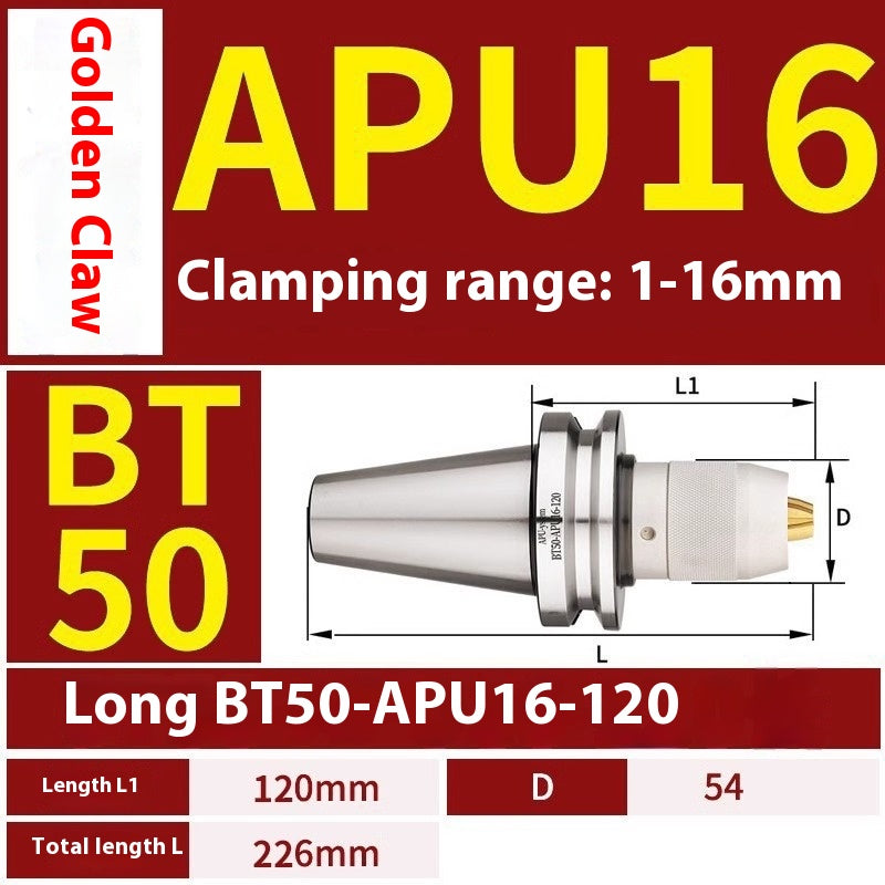 1077-APU one-piece self-tightening drill chuck BT30/BT40/BT50-APU08/13/16 drill bits straight shank milling cutter bits Shandong Denso Pricision Tools Co.,Ltd.